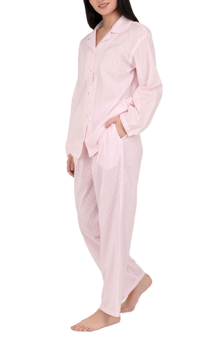 Arabella Long Sleeve Pink Pyjama