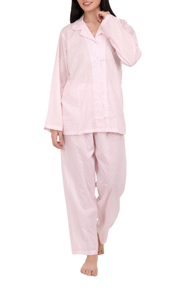 Arabella Long Sleeve Pink Pyjama