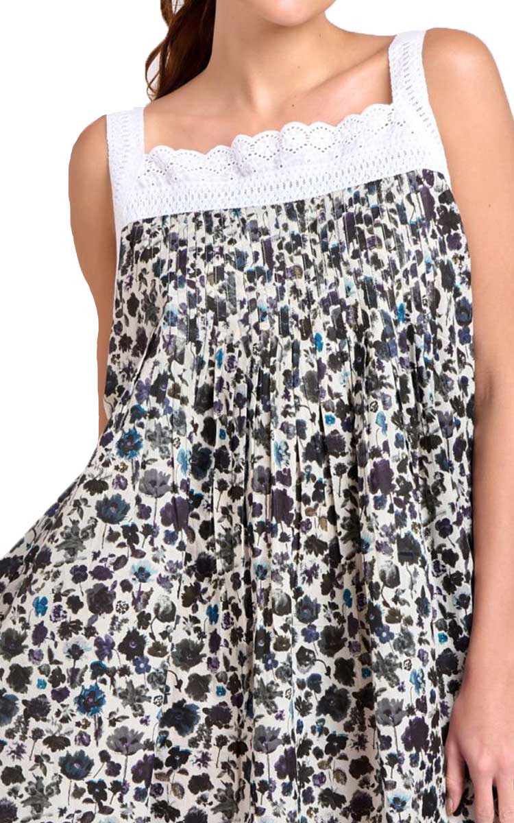 Beautiful cotton sleeveless nightie for sale online at natureswear