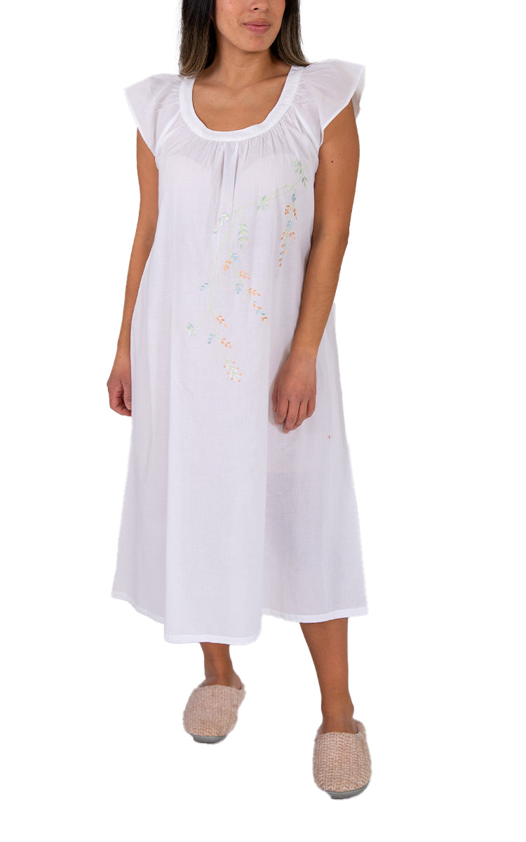 Beautiful nightie for women made from pure cotton by French Country. Shop at natureswear.com