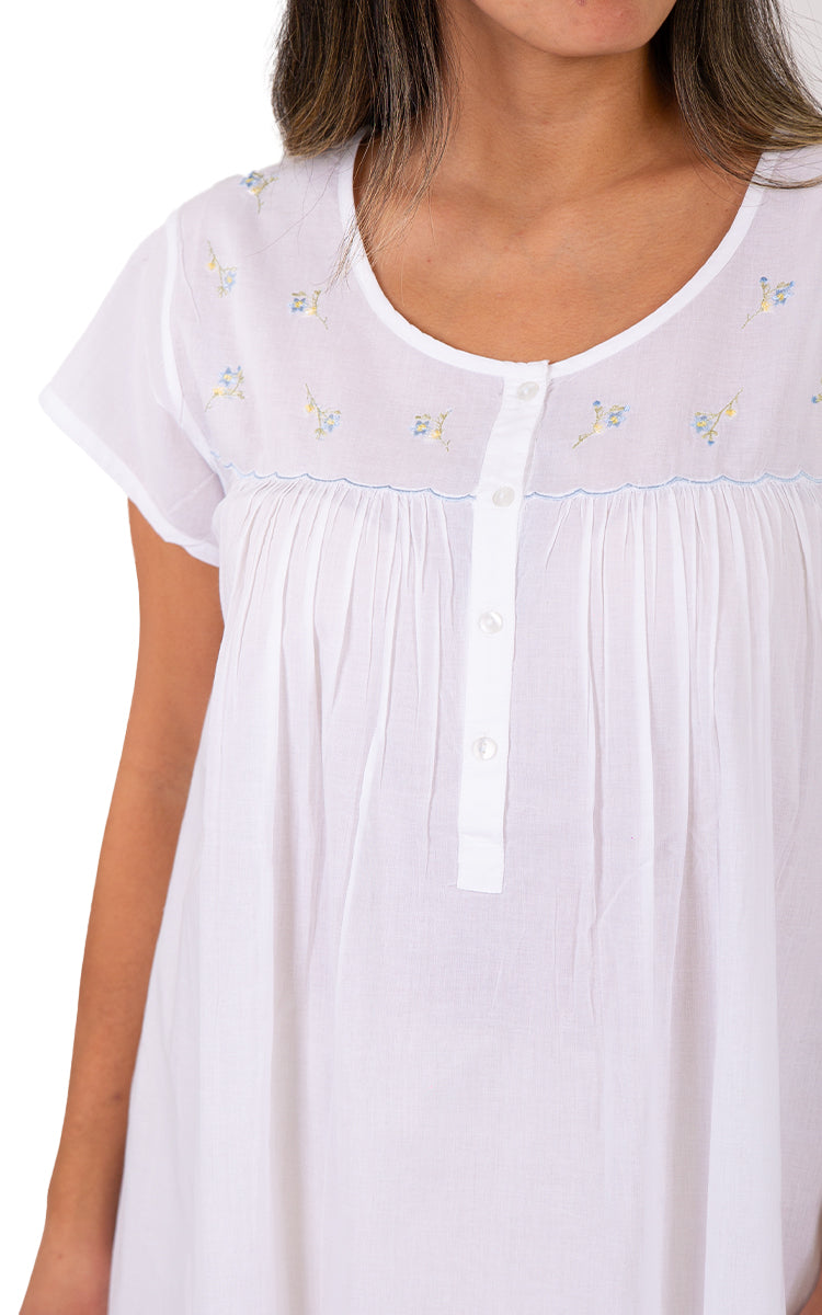 Classic cotton cap sleeve nighties for women to buy online at natureswear Australia and New Zealand