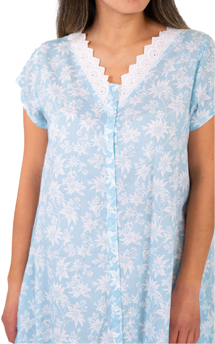 The best cotton brunchcoat for senior women buy online at natureswear Australia and New Zealand