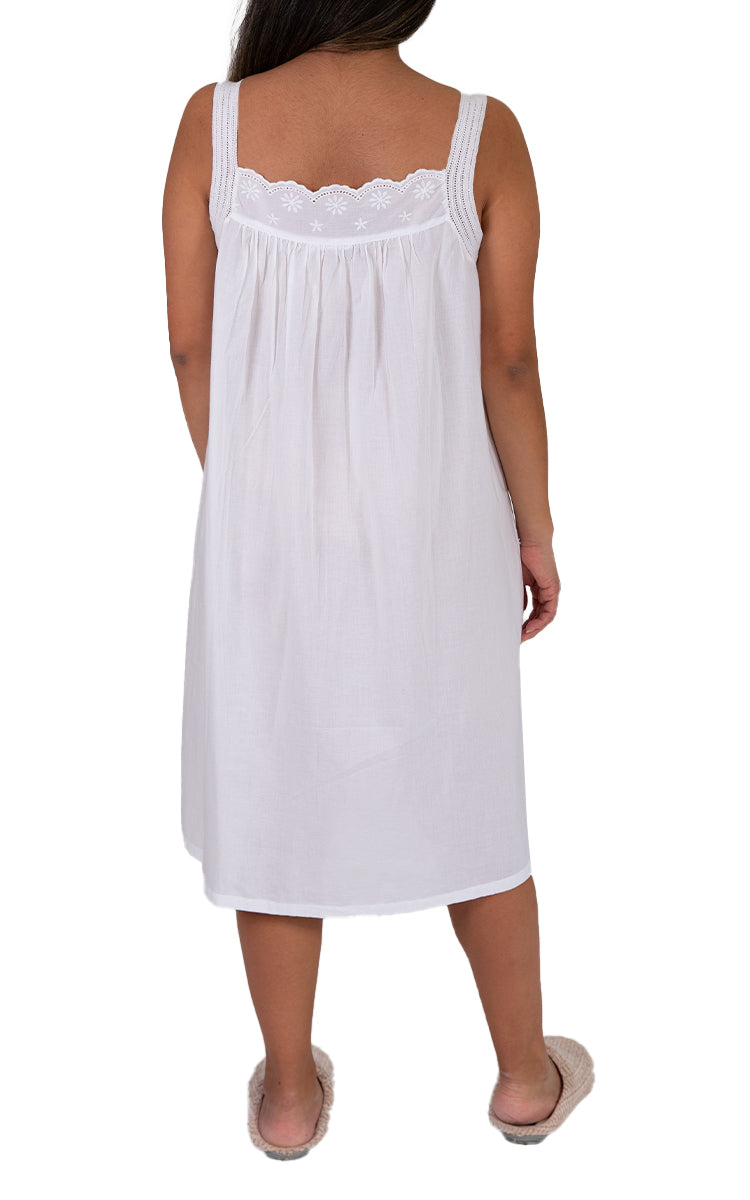 White pure cotton nightie for sale Australia and New Zealand online at natureswear