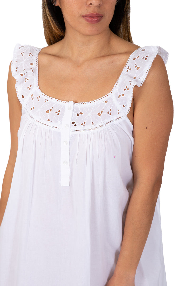 Classic white cotton nightie by french country Australia