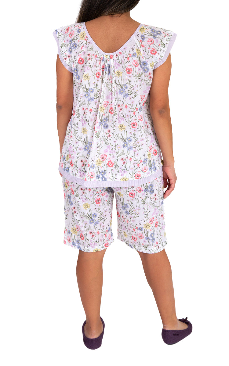 French Country summer pyjama made from pure cotton with floral print perfect for women buy online at natureswear