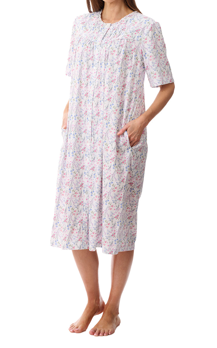 Givoni 100% Cotton Jersey Short Sleeve Brunchcoat In Biella 8LP28B
