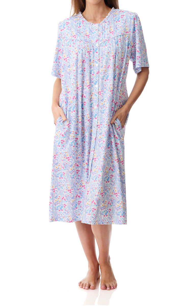 Givoni 100% Cotton Jersey Short Sleeve Brunchcoat In Jessi 8LP28J