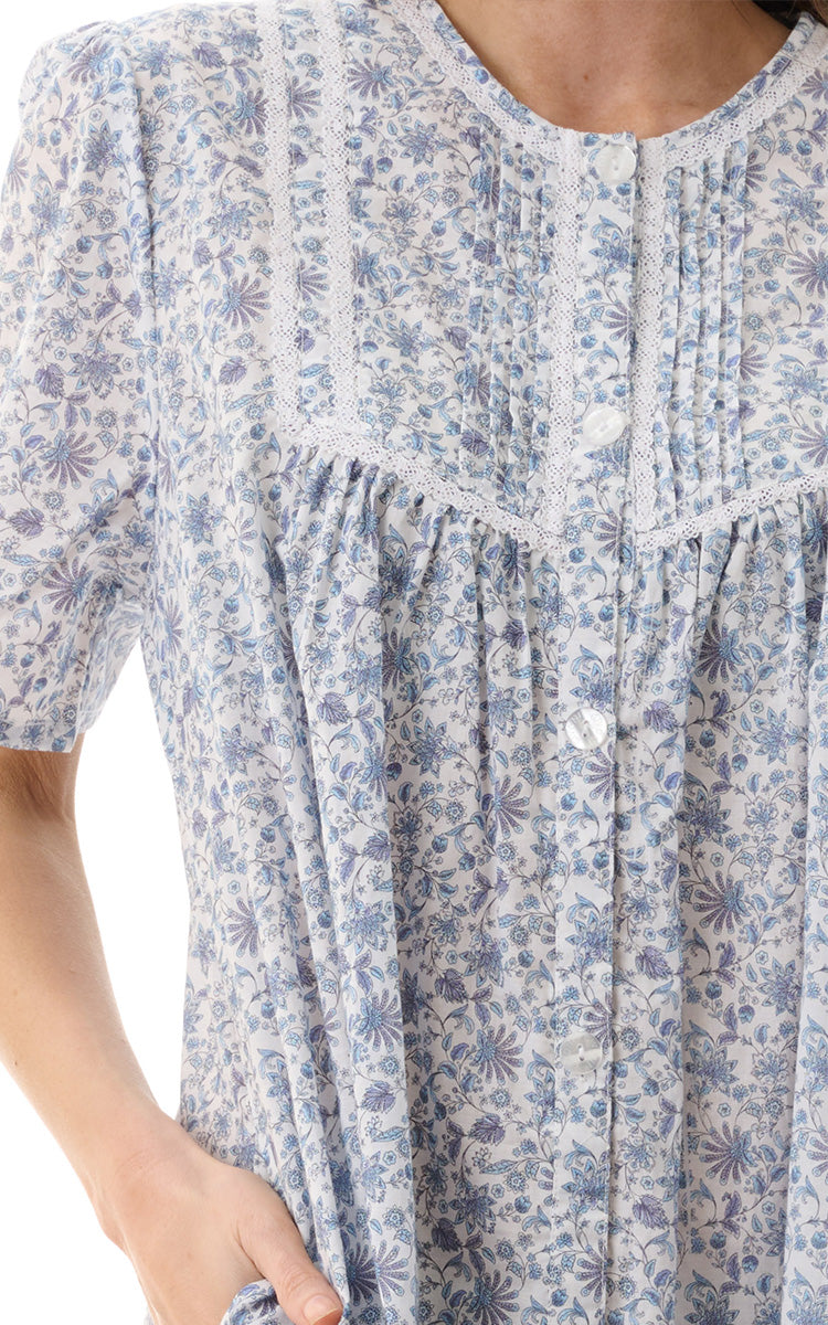 Givoni 100% Cotton Short Sleeve Brunchcoat In Astrid 6BV48A