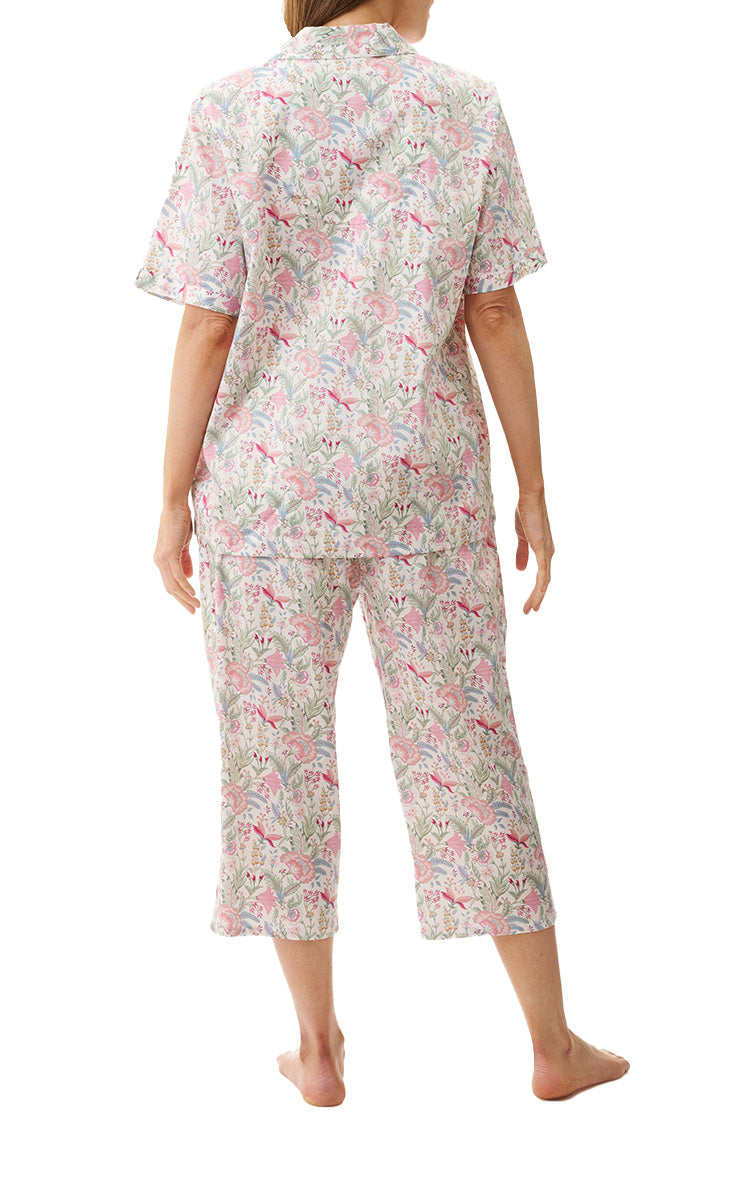 Givoni 100% Cotton Pyjama with Short Sleeve and 7/8 Length Pant in Viviene 6AC24V