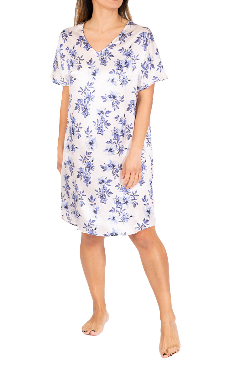 Love and Lustre Silk Kaftan in hibiscus floral print LL550