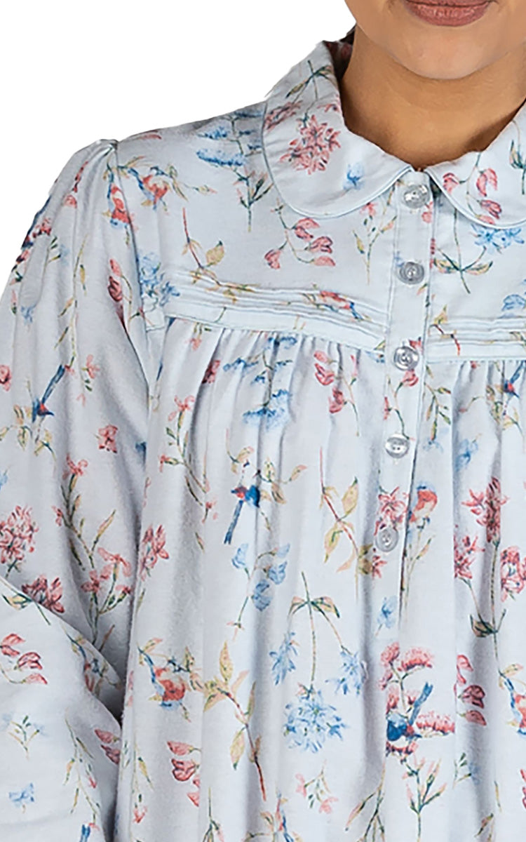 Womens Cotton Flannelette Nightgown for Senior Women for sale online at natureswear australia and new zealand