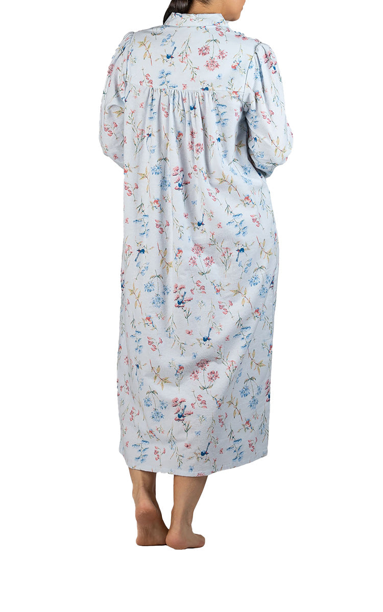 Womens Cotton Flannelette Nightgown for Senior Women for sale online at natureswear australia and new zealand