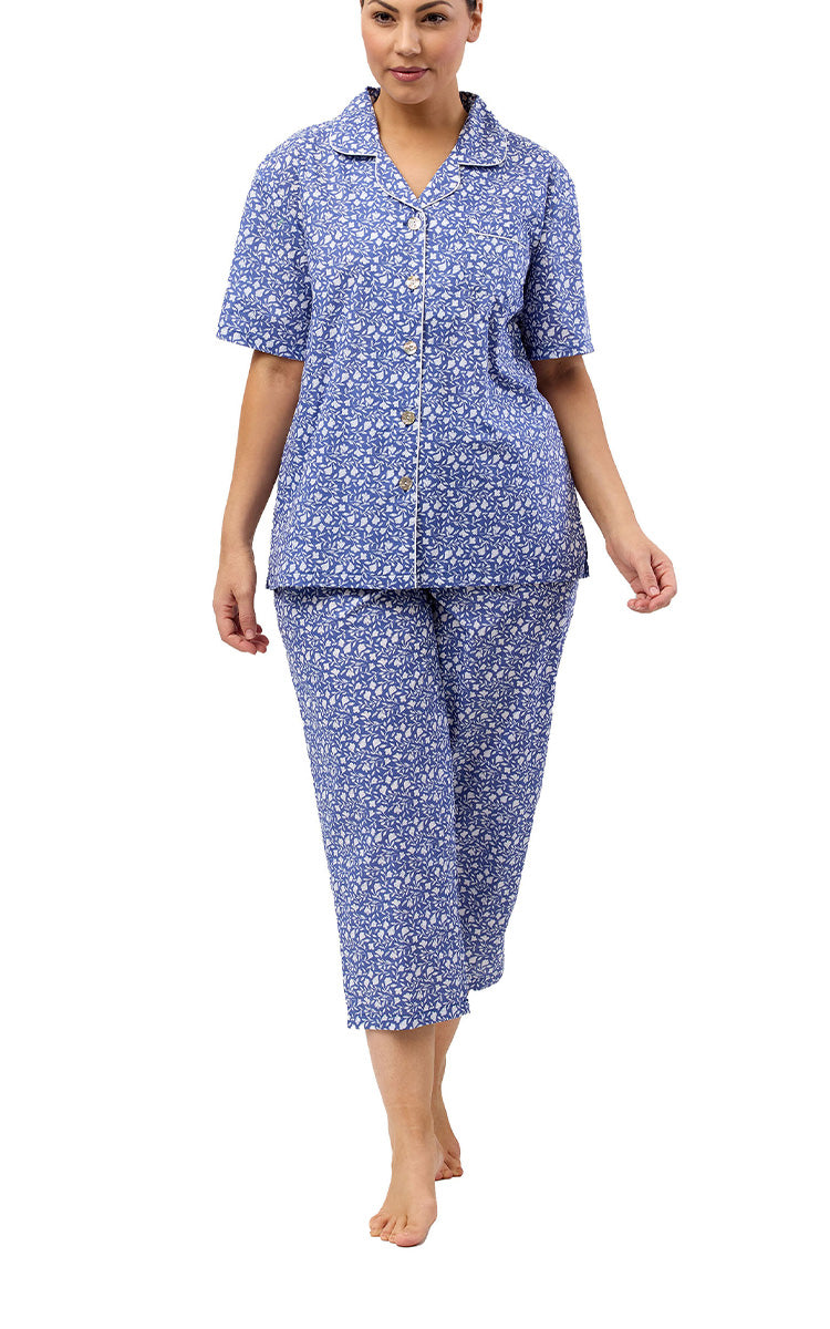 Womens summer cotton pyjama for sale online at natureswear by schrank. Perfect for senior women.