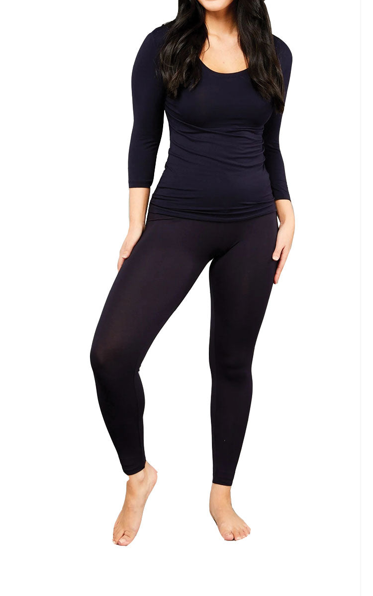 Tani 100% Modal Legging Full Length in Navy 89188