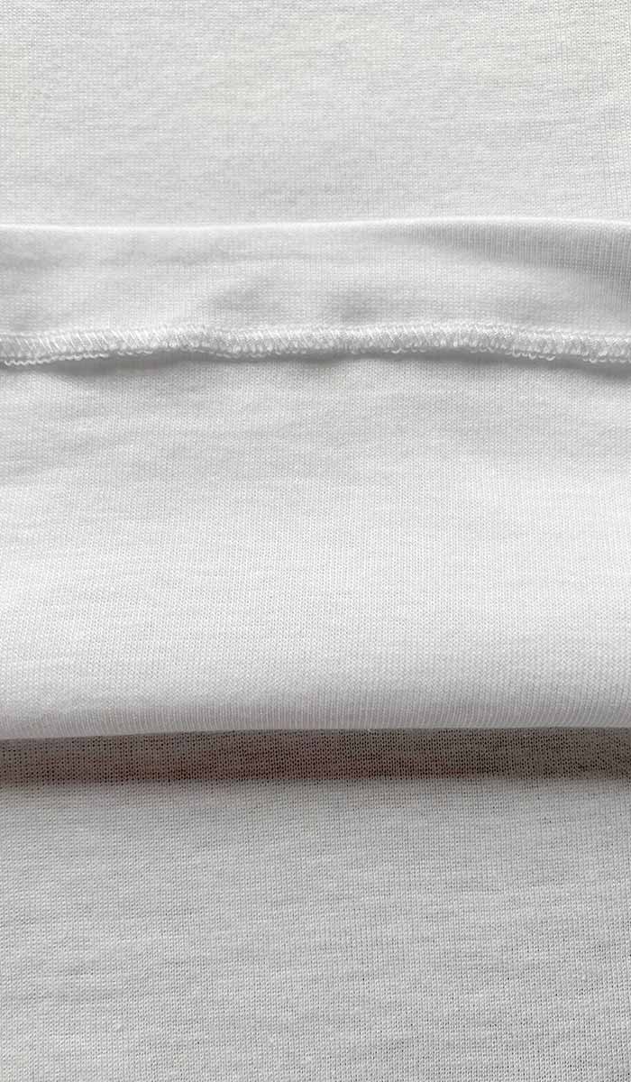 Emmebivi 100% Cotton Plain Singlet in White 21382