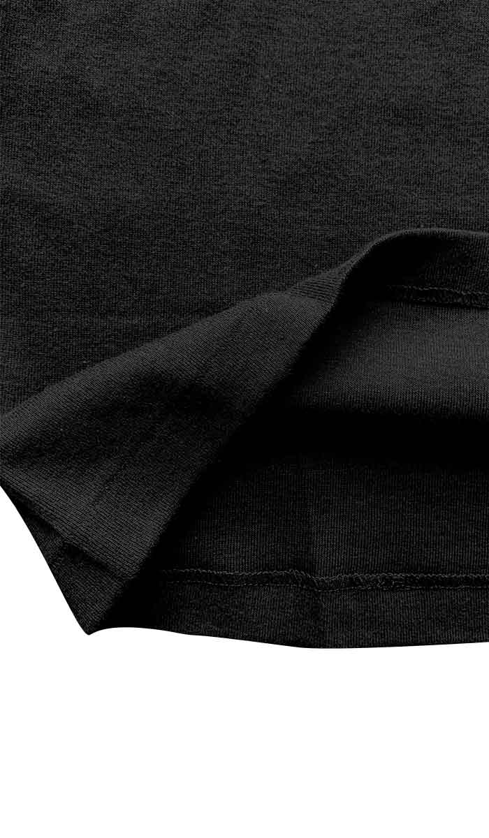 Emmebivi 100% Cotton Plain Singlet in Black 21382